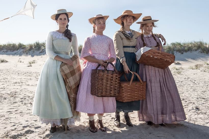 Emma Watson, Saoirse Ronan, Florence Pugh, and Eliza Scanlen in Little Women (2019)