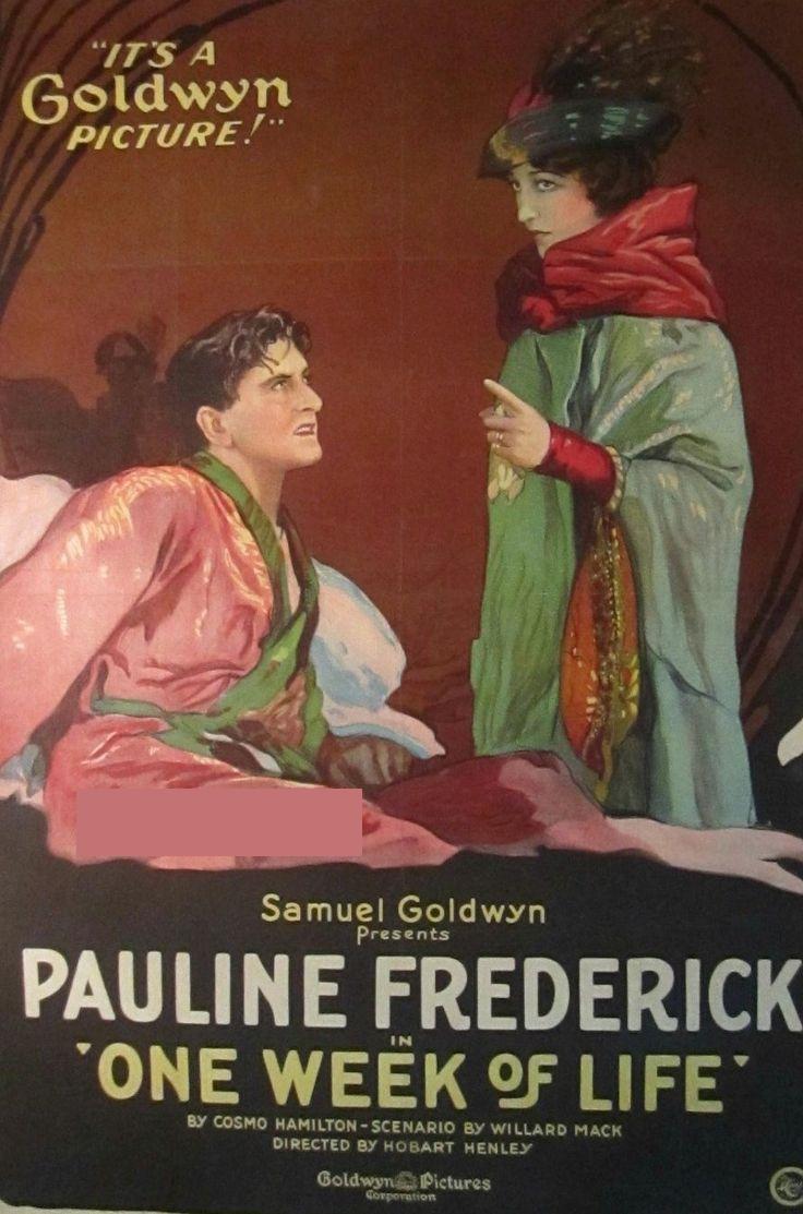 Pauline Frederick and Thomas Holding in One Week of Life (1919)