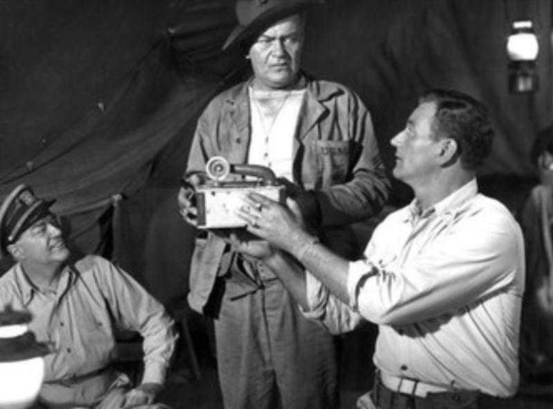 John Wayne and Jay C. Flippen in Flying Leathernecks (1951)