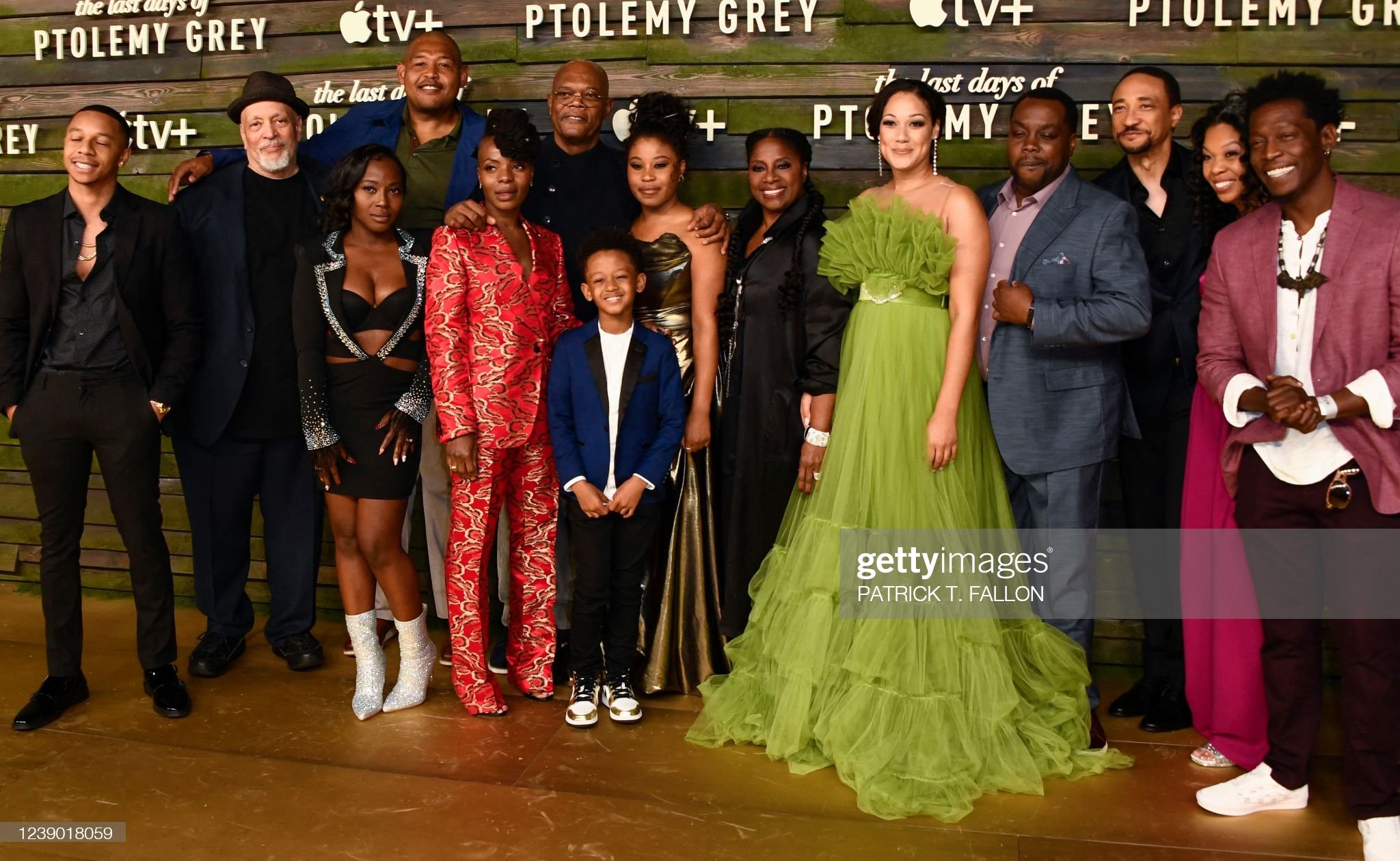 Percy Daggs IV with cast at The Last Days of Ptolemy Grey Premiere