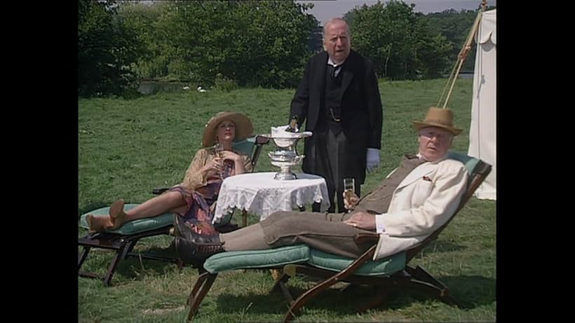 John Horsley, Hugh Lloyd, and Angela Scoular in You Rang, M'Lord? (1988)