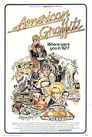 Ron Howard, Richard Dreyfuss, Charles Martin Smith, Candy Clark, Paul Le Mat, Mackenzie Phillips, and Cindy Williams in American Graffiti (1973)