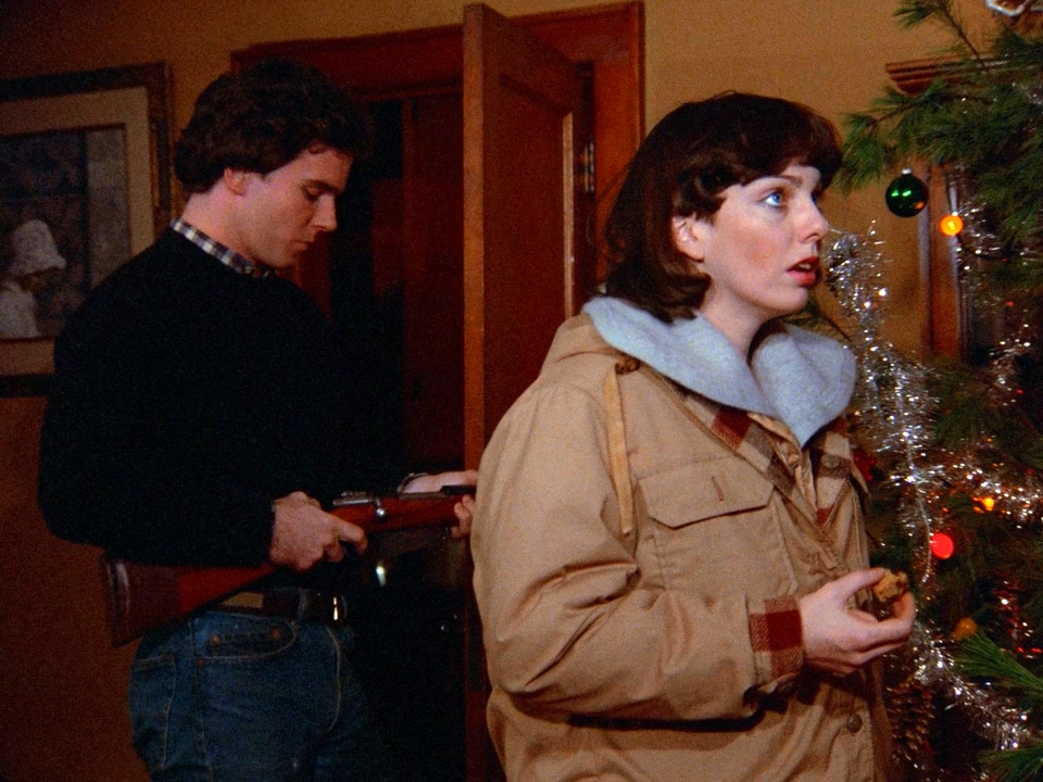 Claudia Peyton and James Fitzgibbons in Blood Beat (1983)