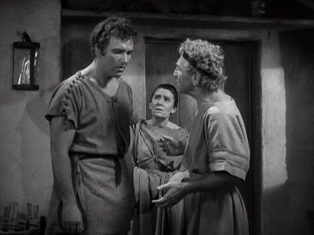 Preston Foster, Margaret McWade, and Edward Van Sloan in The Last Days of Pompeii (1935)