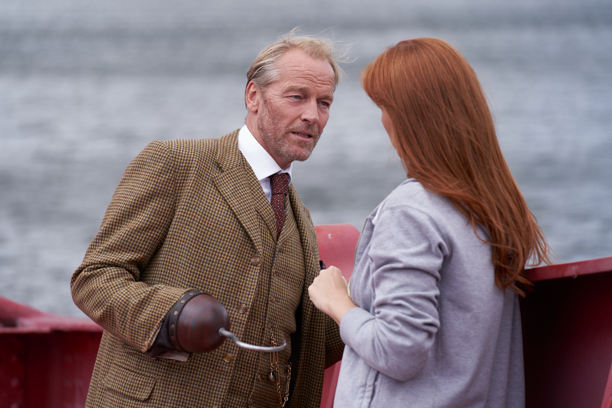 Iain Glen and Livia De Paolis in The Lost Girls (2022)