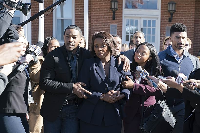 Crystal Fox, Walter Fauntleroy, Bresha Webb, Donovan Christie Jr., and Matthew Law in A Fall from Grace (2020)