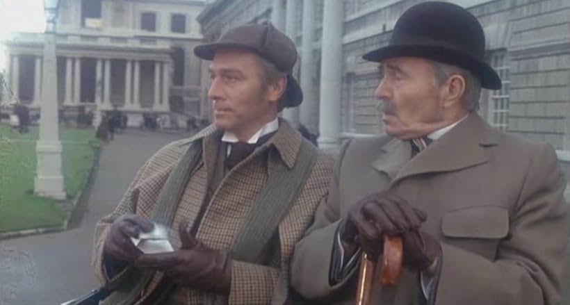 James Mason and Christopher Plummer in Murder by Decree (1979)