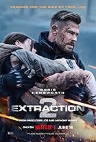 Chris Hemsworth, Mariami Kovziashvili, and Marta Kovziashvili in Extraction II (2023)