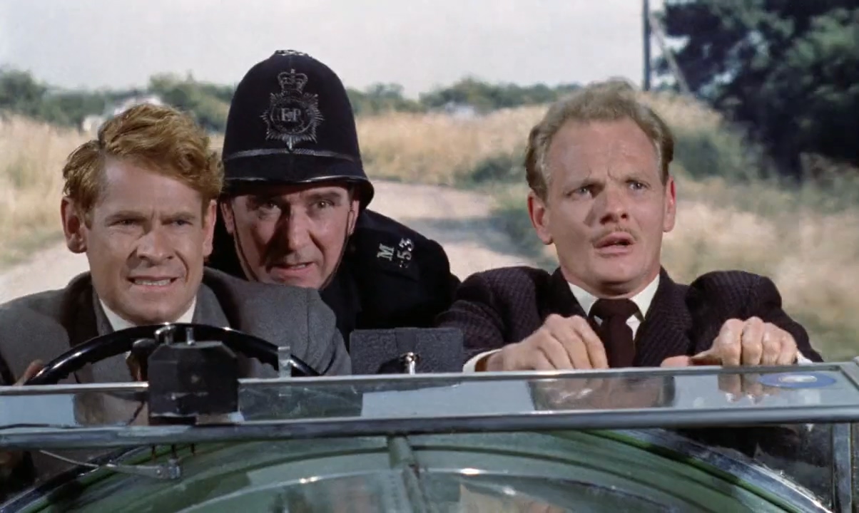 Victor Brooks, Stanley Baxter, and Allan Cuthbertson in The Fast Lady (1962)