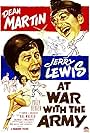 Polly Bergen, Jerry Lewis, and Dean Martin in At War with the Army (1950)