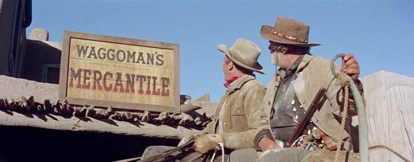 James Stewart and Wallace Ford in The Man from Laramie (1955)