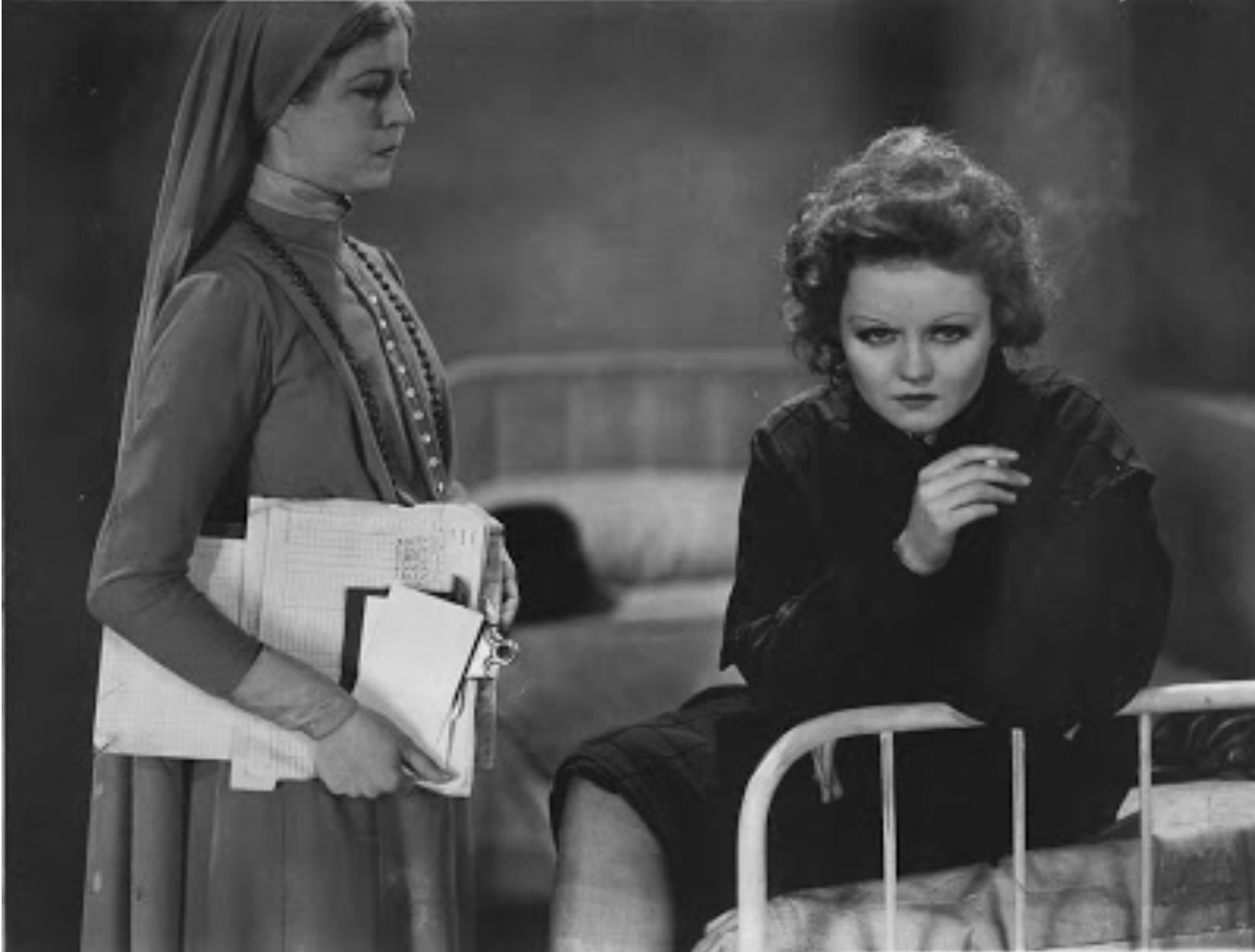 Nancy Carroll and Katherine Emmet in The Night Angel (1931)