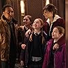 Aasif Mandvi, Katja Herbers, Brooklyn Shuck, Skylar Gray, and Dalya Knapp in E Is for Elevator (2021)