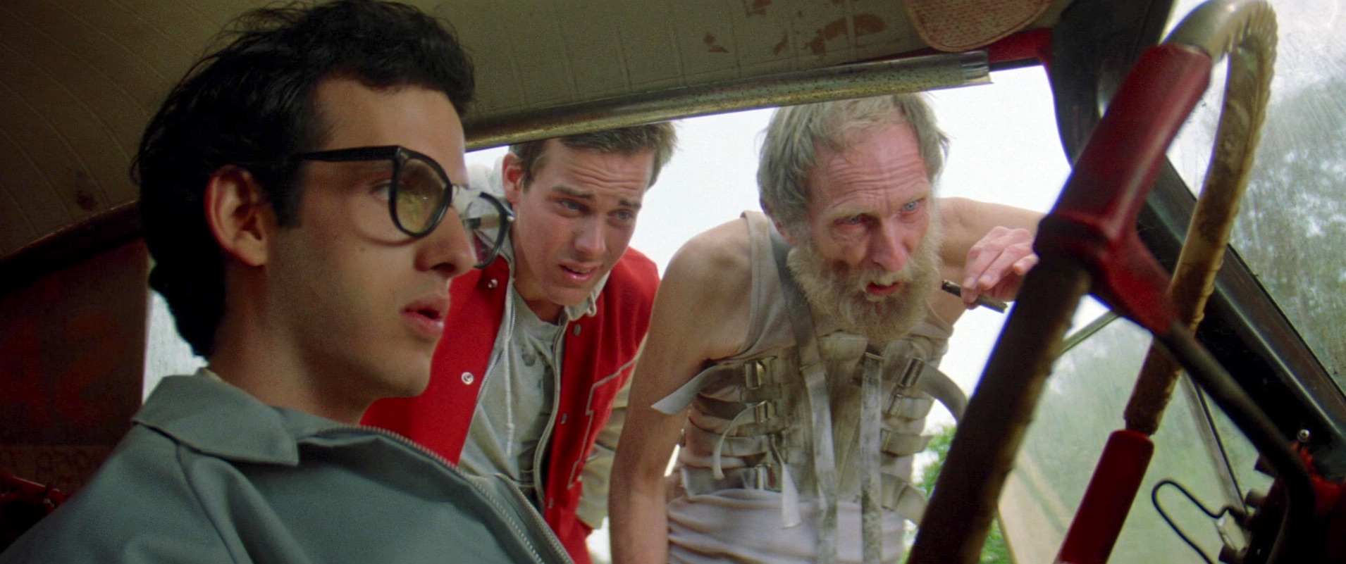 John Stockwell, Roberts Blossom, and Keith Gordon in Christine (1983)