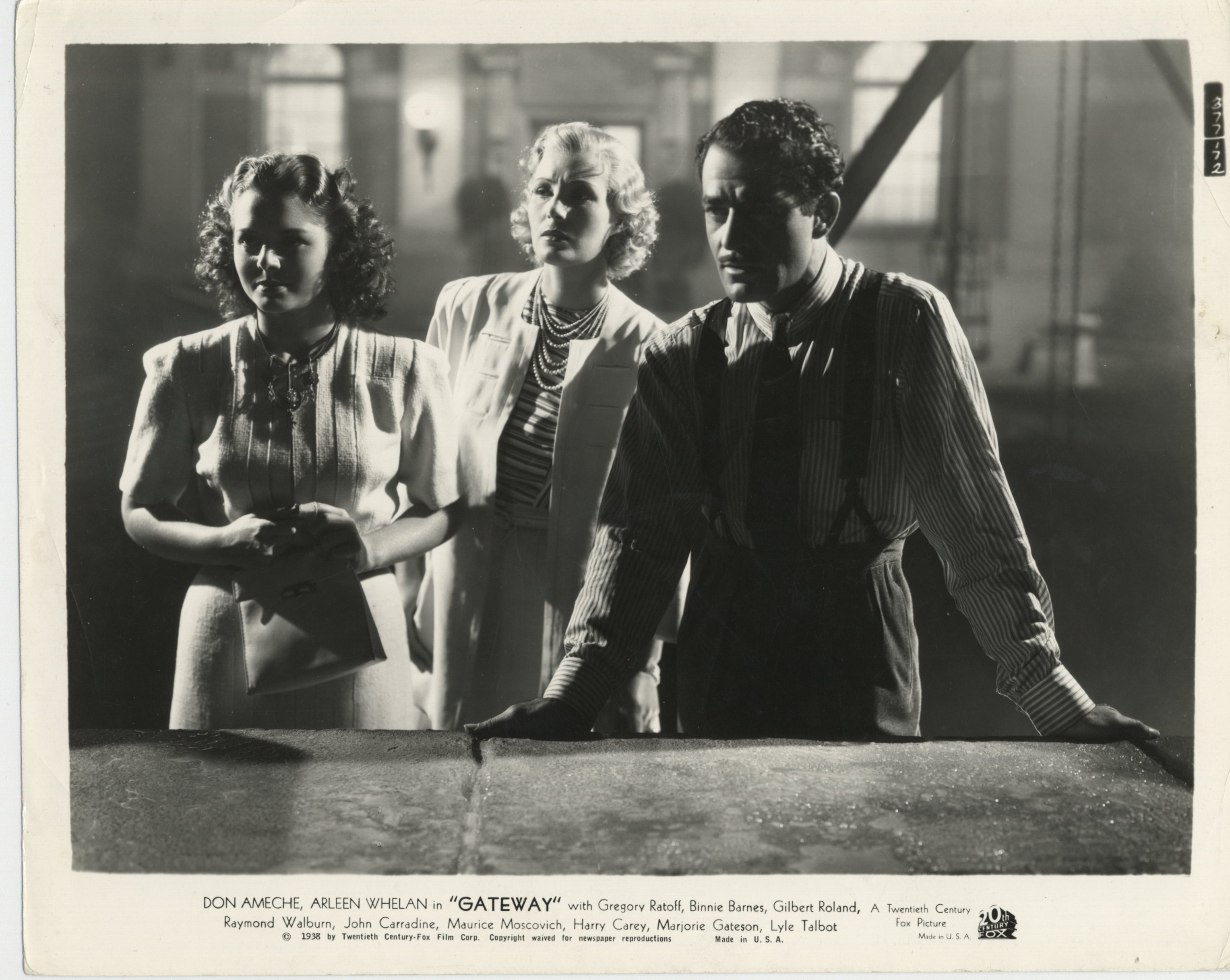 Binnie Barnes, Gilbert Roland, and Arleen Whelan in Gateway (1938)