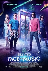 Keanu Reeves, William Sadler, Alex Winter, Kristen Schaal, Sharon Gee, Anthony Carrigan, Samara Weaving, Kid Cudi, and Brigette Lundy-Paine in Bill & Ted Face the Music (2020)