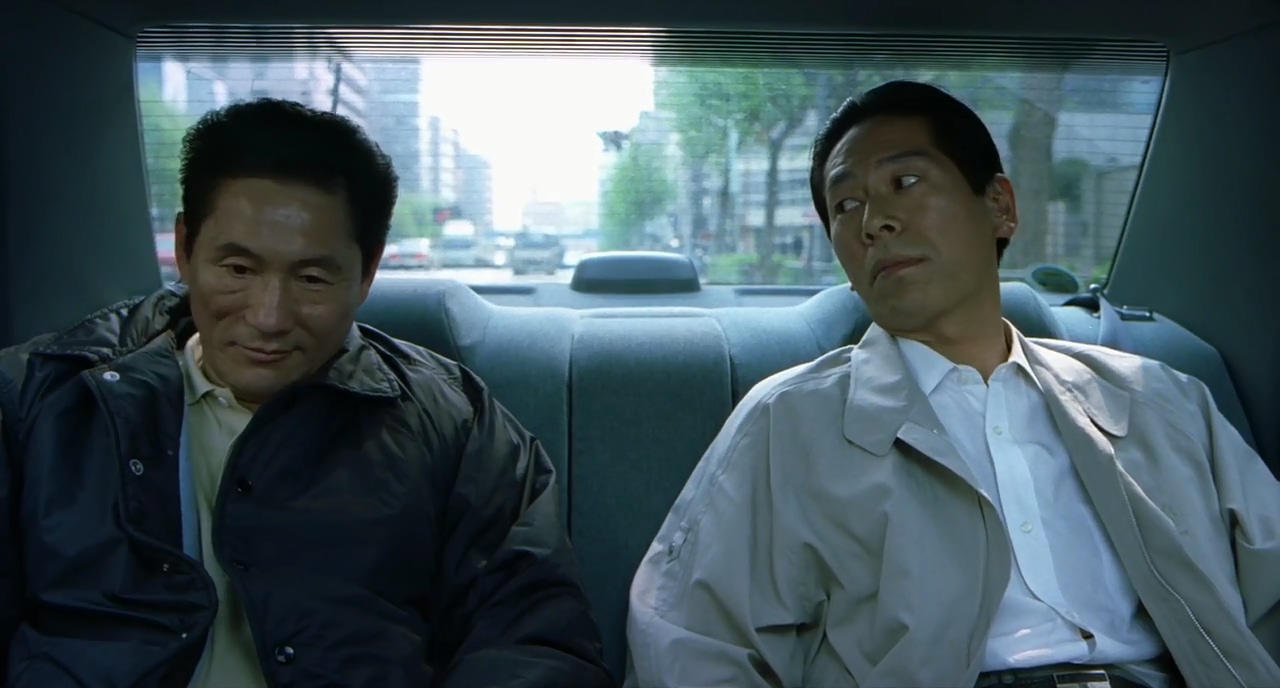 Takeshi Kitano and Ren Ôsugi in Fireworks (1997)