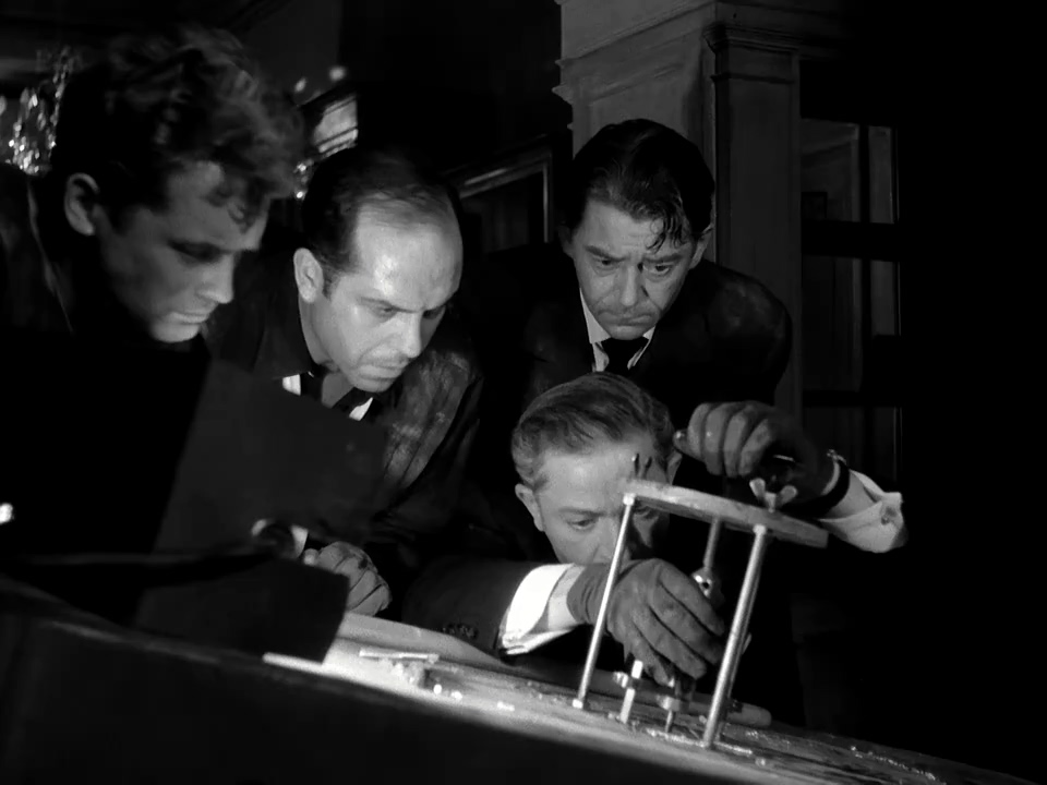 Jules Dassin, Robert Manuel, Carl Möhner, and Jean Servais in Rififi (1955)