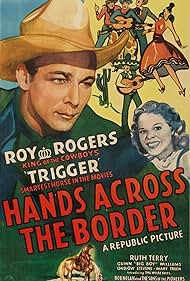 Roy Rogers, Ruth Terry, and Trigger in Hands Across the Border (1944)