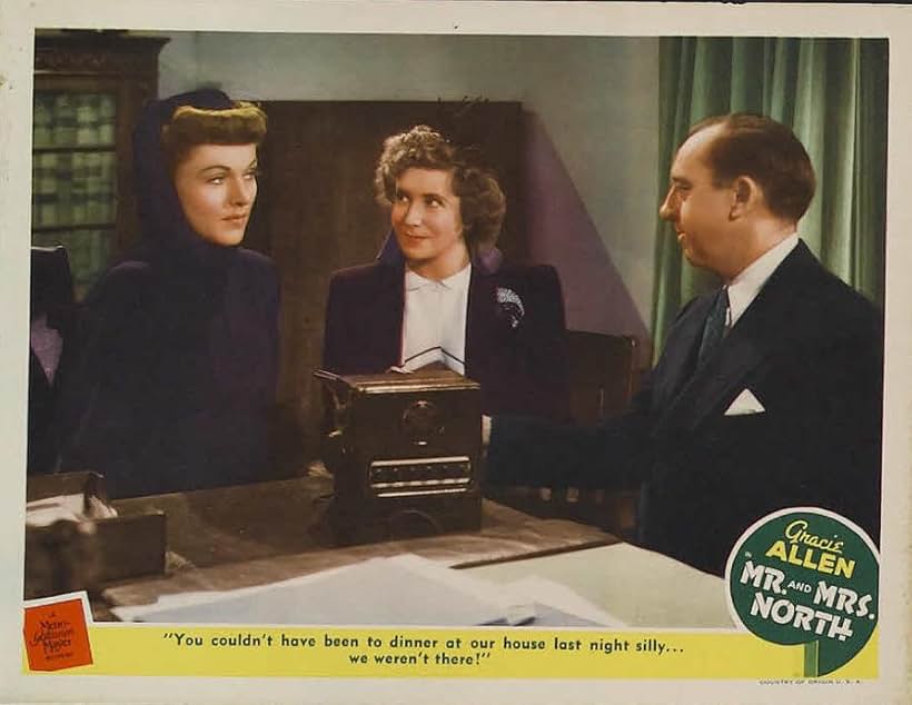 Gracie Allen, Porter Hall, and Rose Hobart in Mr. and Mrs. North (1942)