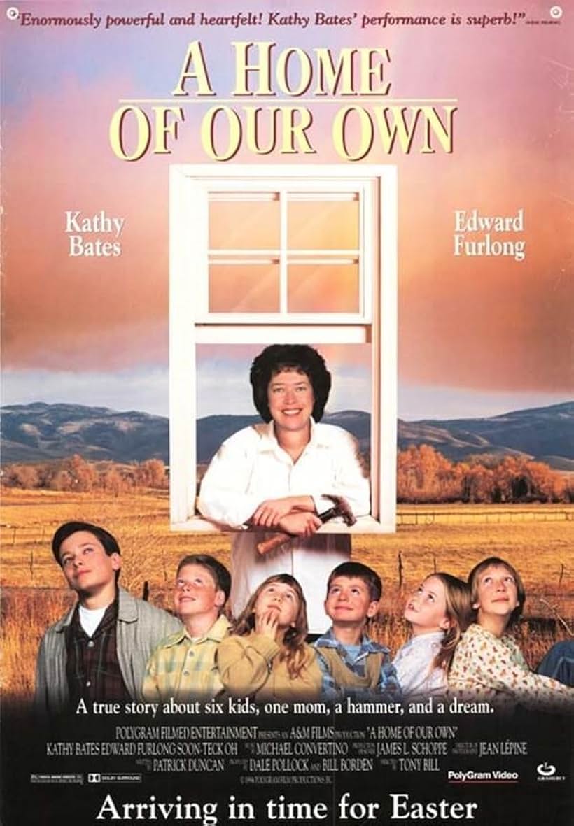 Edward Furlong, Kathy Bates, Miles Feulner, T.J. Lowther, Clarissa Lassig, Amy Sakasitz, and Sarah Schaub in A Home of Our Own (1993)