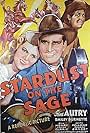 Gene Autry, Smiley Burnette, and Louise Currie in Stardust on the Sage (1942)