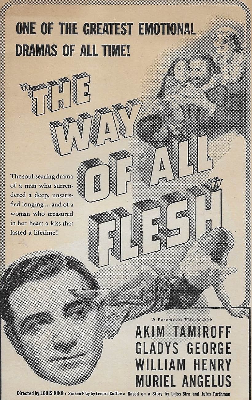 Muriel Angelus, Tommy Bupp, Akim Tamiroff, and Norma Gene Nelson in The Way of All Flesh (1940)