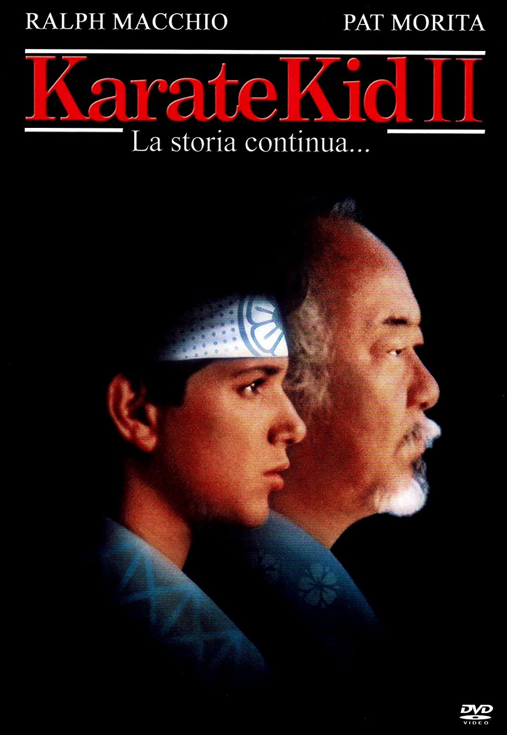 Ralph Macchio and Pat Morita in The Karate Kid Part II (1986)