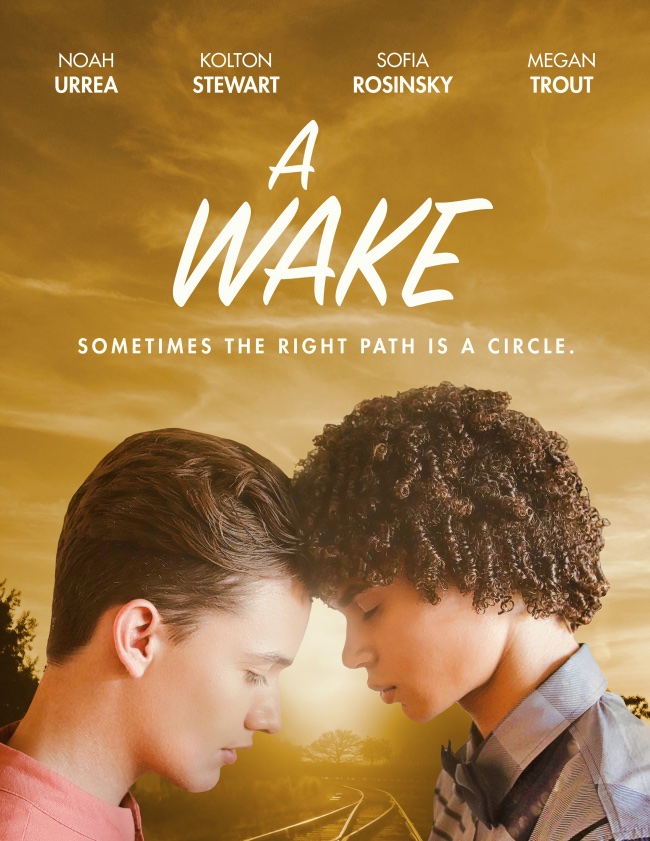 Kolton Stewart, Noah Urrea, and Sofia Rosinsky in A Wake (2019)