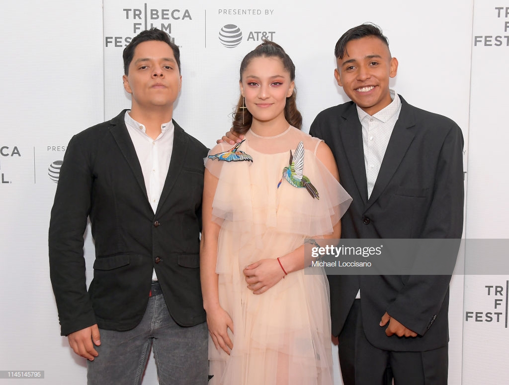 Regina Reynoso, Pedro Joaquín, and Eduardo Banda at an event for The Gasoline Thieves (2019)