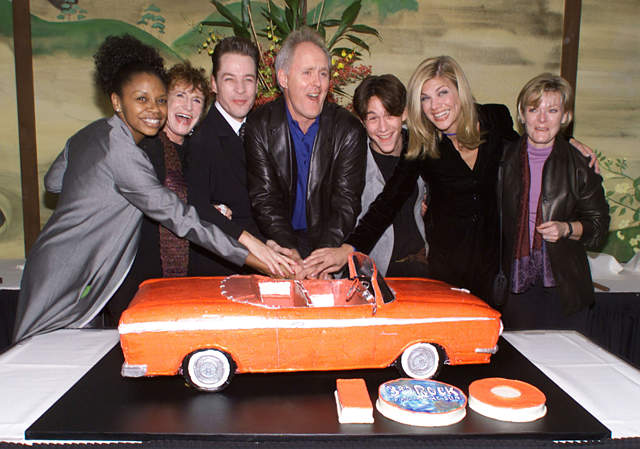 John Lithgow, Jane Curtin, Kristen Johnston, Joseph Gordon-Levitt, Simbi Kali, French Stewart, and Elmarie Wendel at an event for 3rd Rock from the Sun (1996)