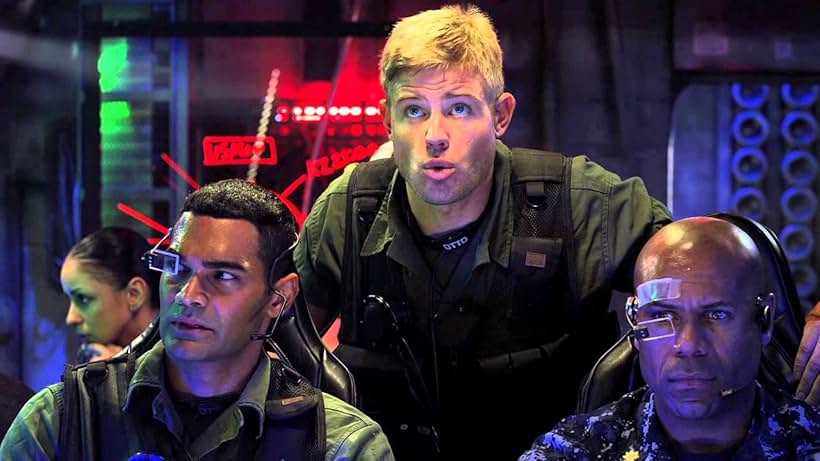 Richard Whiten and Trevor Donovan in Bermuda Tentacles (2014)