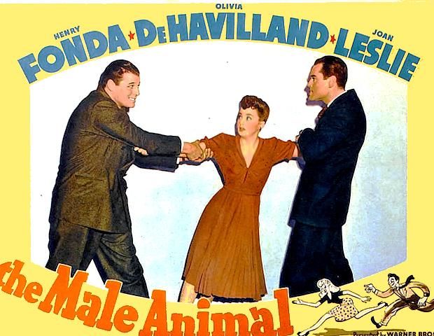 Olivia de Havilland, Henry Fonda, and Jack Carson in The Male Animal (1942)