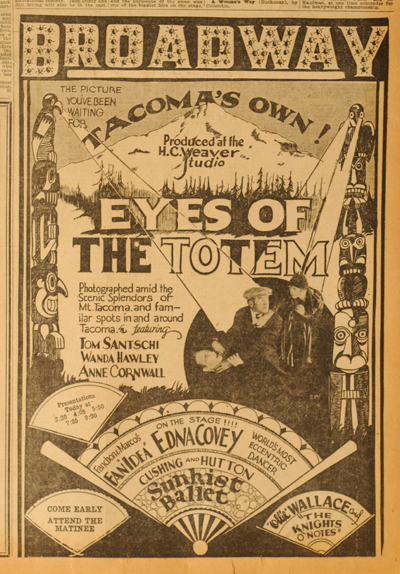 Wanda Hawley, Gareth Hughes, and Tom Santschi in Eyes of the Totem (1927)