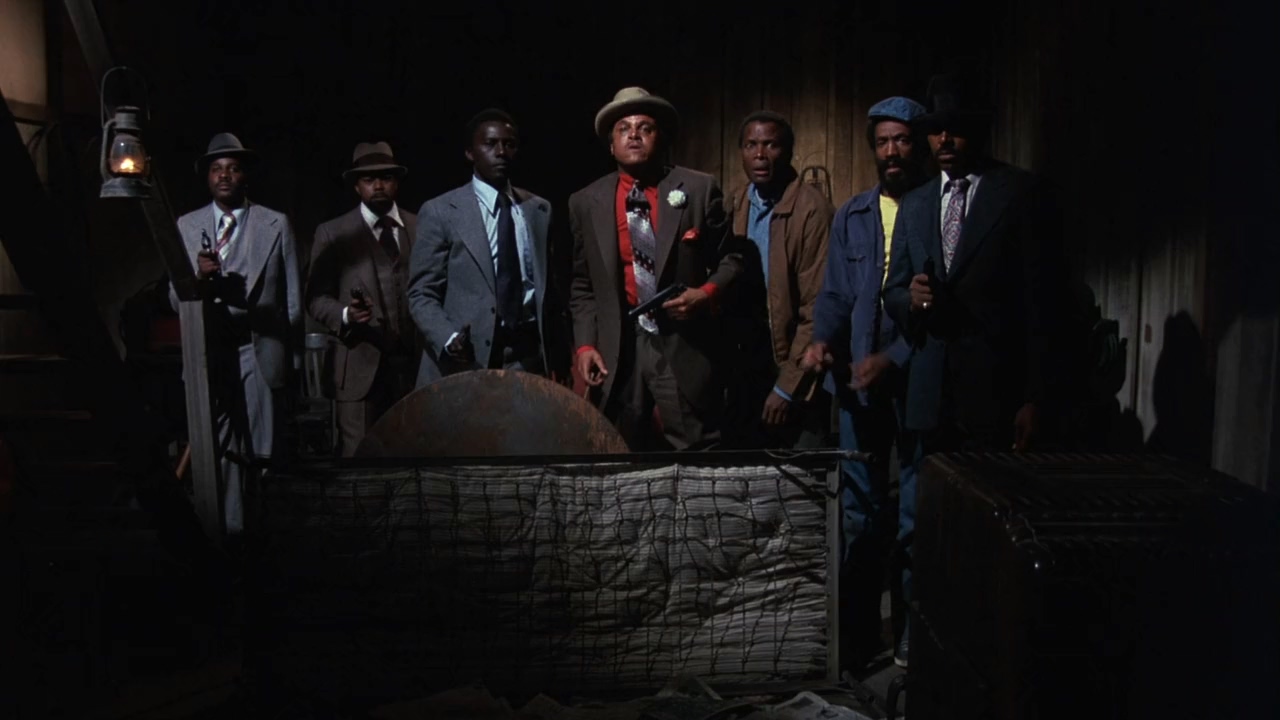 Harry Belafonte, Bill Cosby, Sidney Poitier, Jophery C. Brown, and Johnny Sekka in Uptown Saturday Night (1974)