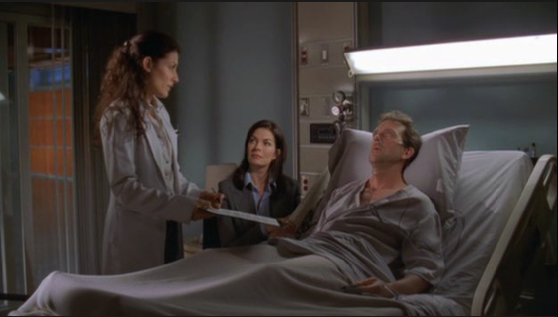 Sela Ward, Lisa Edelstein, and Hugh Laurie in House (2004)