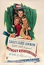 John Wayne, Claudette Colbert, and Don DeFore in Without Reservations (1946)