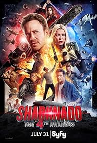 David Hasselhoff, Tara Reid, Ian Ziering, Tommy Davidson, Cody Linley, Masiela Lusha, Ryan Whitney, and Imani Hakim in Sharknado 4: The 4th Awakens (2016)