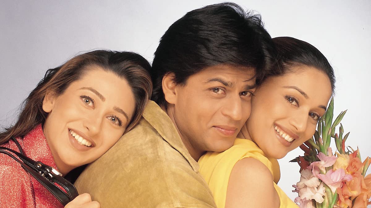 Madhuri Dixit, Karisma Kapoor, and Shah Rukh Khan in Dil To Pagal Hai (1997)