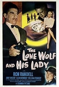 Douglass Dumbrille, Alan Mowbray, Ron Randell, and June Vincent in The Lone Wolf and His Lady (1949)