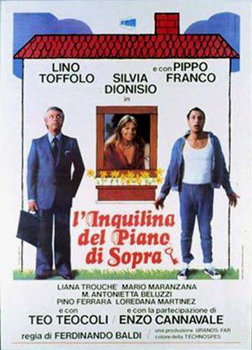 Silvia Dionisio, Pippo Franco, and Lino Toffolo in L'inquilina del piano di sopra (1978)