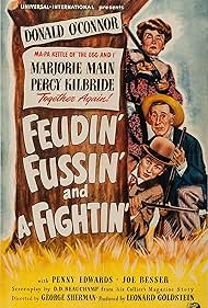 Percy Kilbride, Marjorie Main, and Donald O'Connor in Feudin', Fussin' and A-Fightin' (1948)