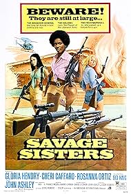 Cheri Caffaro, Gloria Hendry, and Rosanna Ortiz in Savage Sisters (1974)