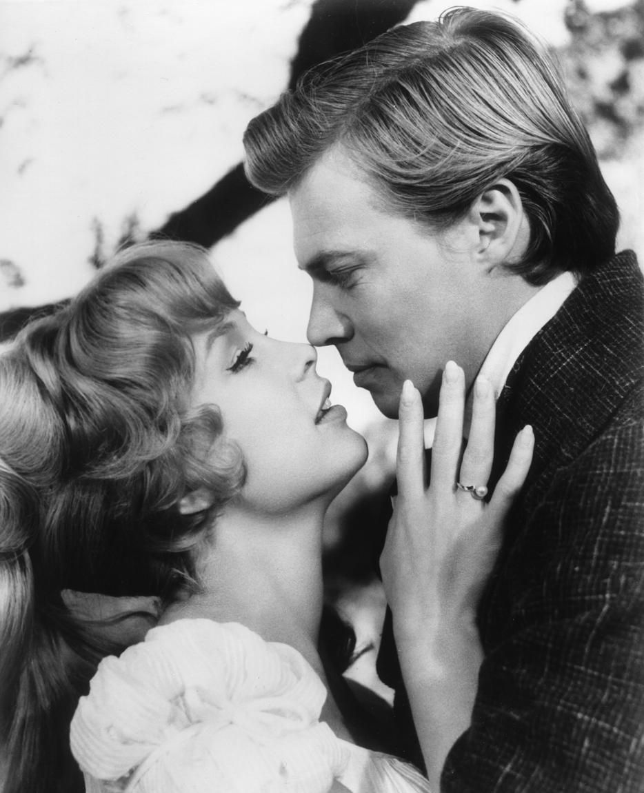 Barbara Eden and Karlheinz Böhm in The Wonderful World of the Brothers Grimm (1962)