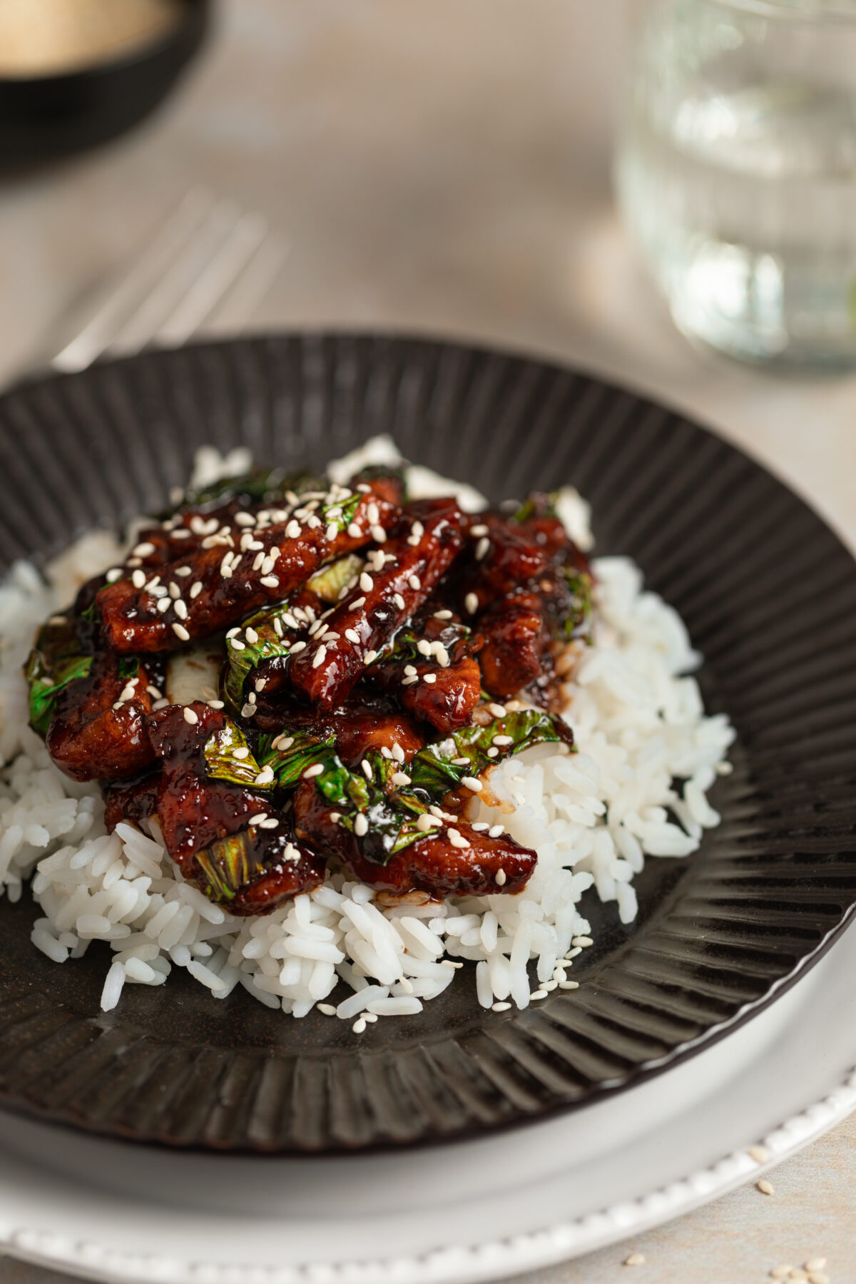 Easy Teriyaki Pork and Bok Choy