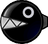 A Big Chain Chomp from Paper Mario: Sticker Star