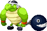 A Chomp Bro from Mario & Luigi: Superstar Saga + Bowser's Minions