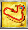 Fossil Canyon course icon from Diddy Kong Racing DS.