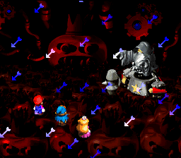 The move Arrow Rain in Super Mario RPG: Legend of the Seven Stars