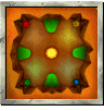 Fire Mountain course icon from Diddy Kong Racing DS.